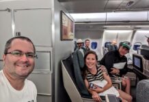Party of 5 in Cathay Pacific business class from MNL-HKG