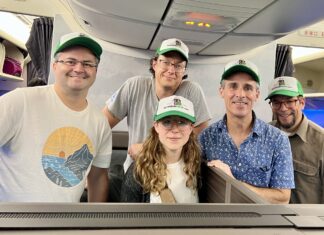 a group of people posing for a photo