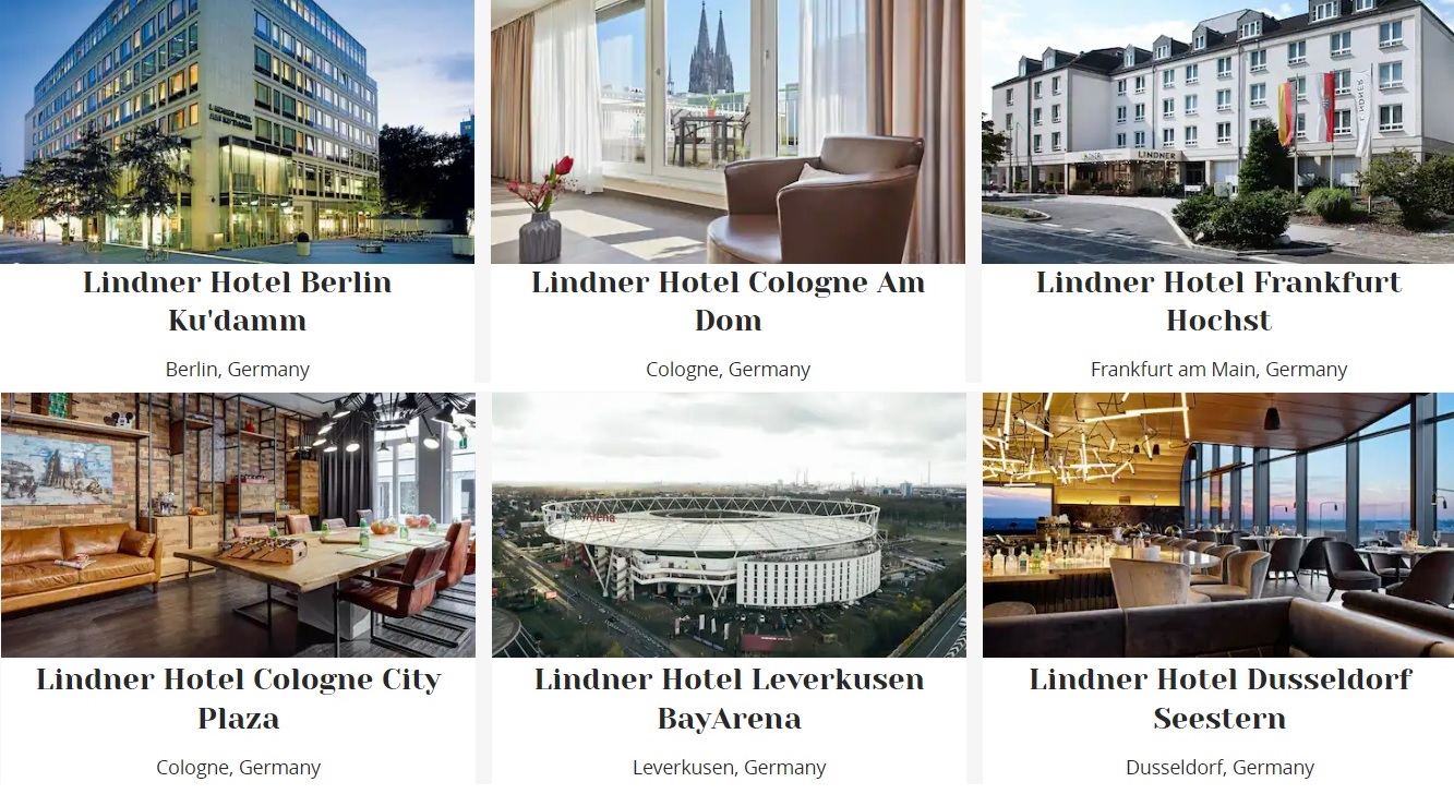 Hyatt Lindner properties hotels