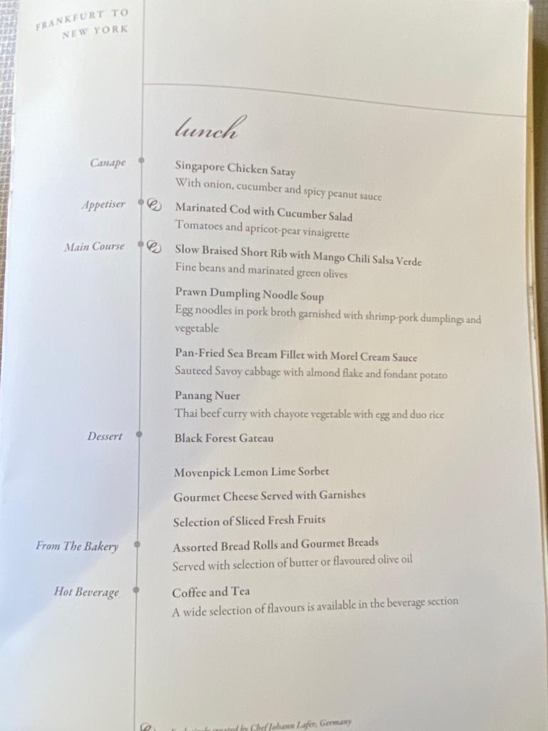 a menu of a restaurant