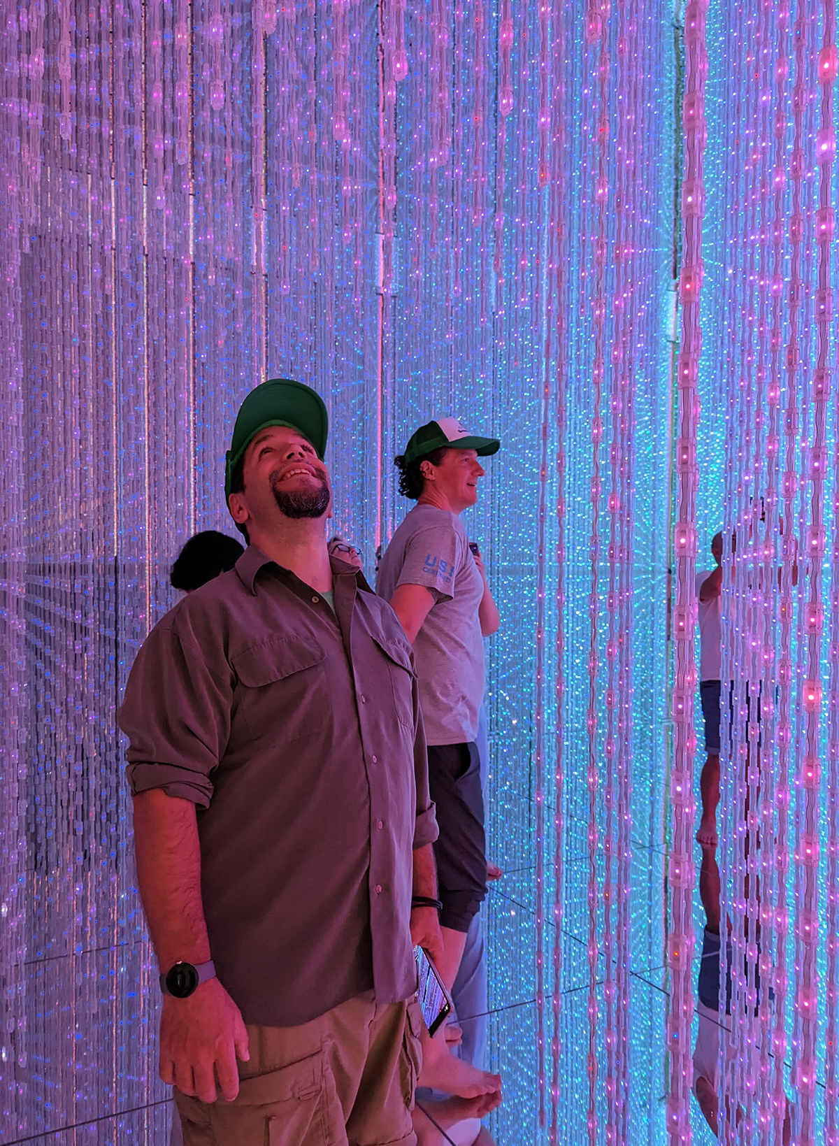 Tim and Nick in the Crystal Universe TeamLabs Tokyo