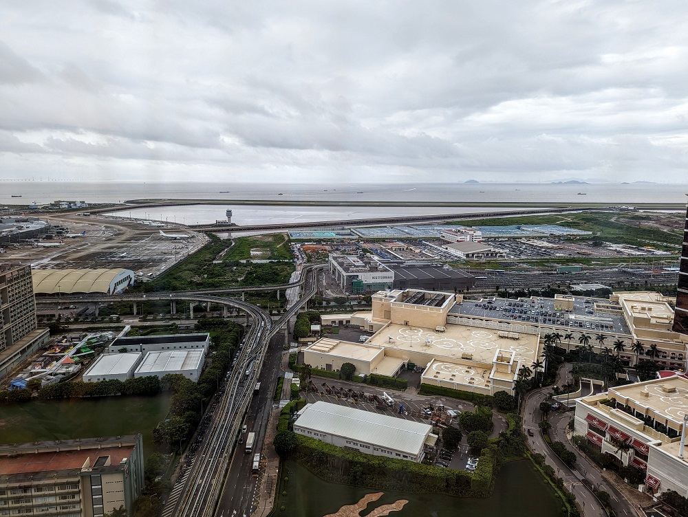 View of Macau airport from the Grand Hyatt Macau
