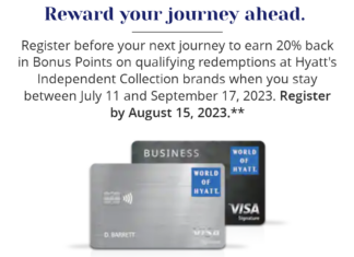 World of Hyatt Independent Collection Unbound Collection Destination JdV Joie de Vivre Lindner summer promo 20% points rebate