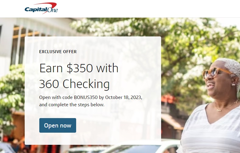 (EXPIRED) Easy 350 checking bonus with Capital One 360