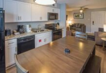 Frenchman Orleans at 519 - 1 bedroom suite kitchen & living room