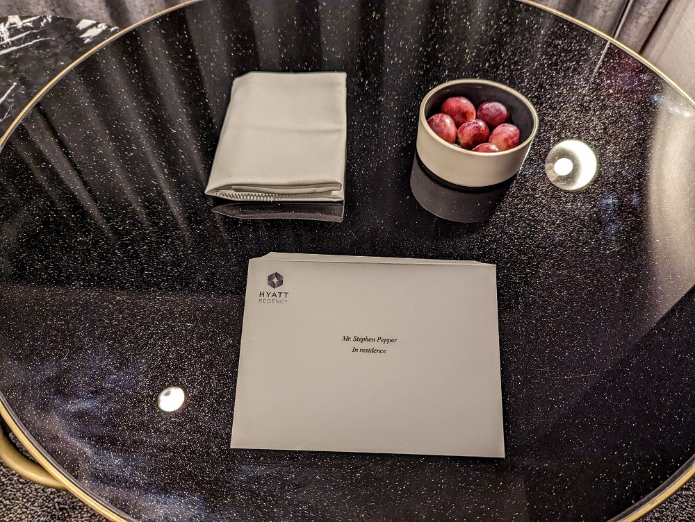 Hyatt Regency Tokyo Bay - Welcome amenity (if you can call it that)