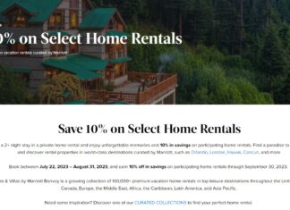 a home rental advertisement with trees