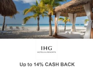 TopCashback IHG 14% cashback