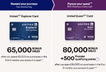 Chase United credit cards increased offers logged in