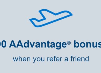 American Airlines AAdvantage Dining 500 bonus miles referral