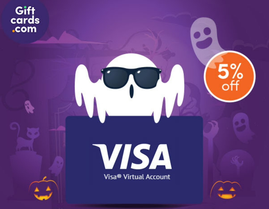 Giftcardsdotcom promo codes SCARY5 & SPOOKY5