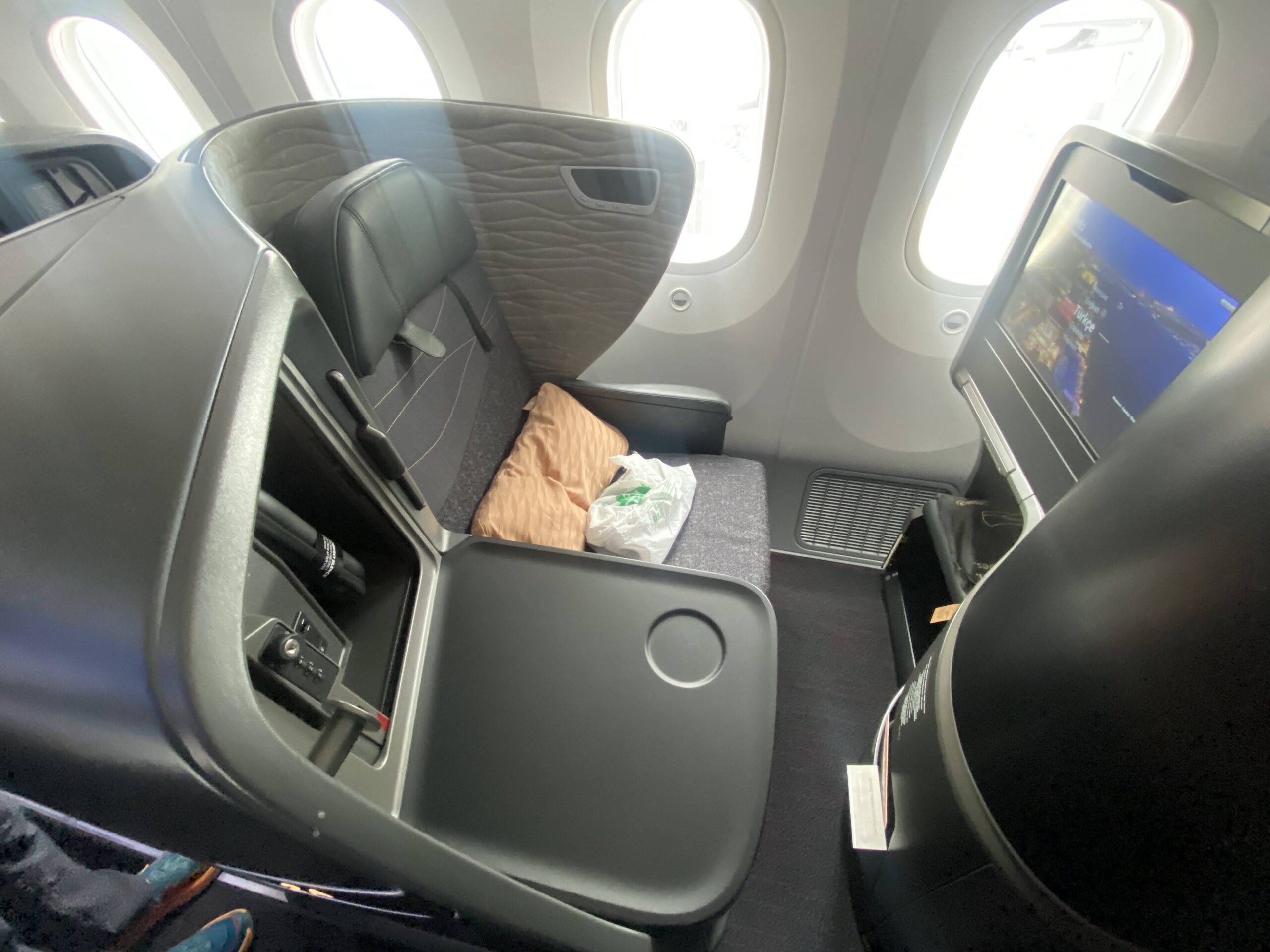 Turkish Airlines business class seat