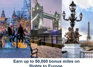 United 5x bonus miles to select European destinations