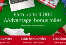 American Airlines shopping portal promotion 11.01.23
