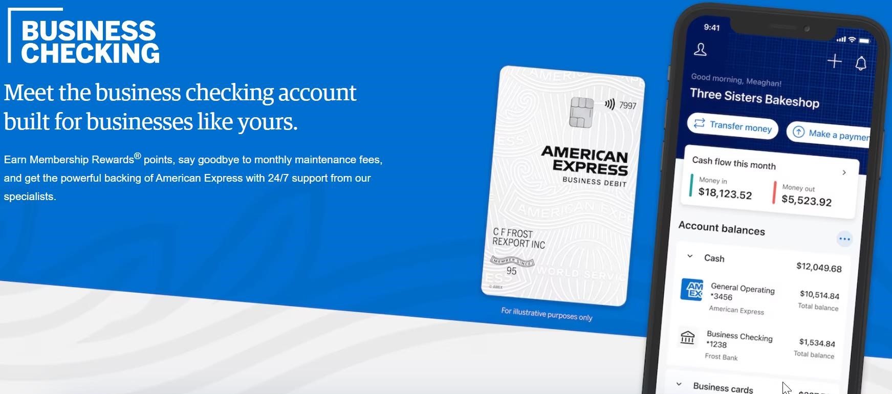 a credit card on a blue background