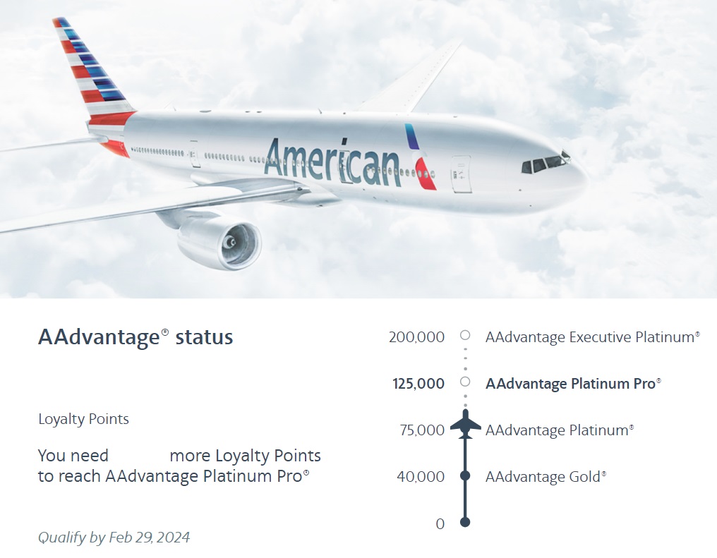 American Airlines status