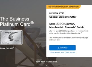 Amex Business Platinum 150k referral offer