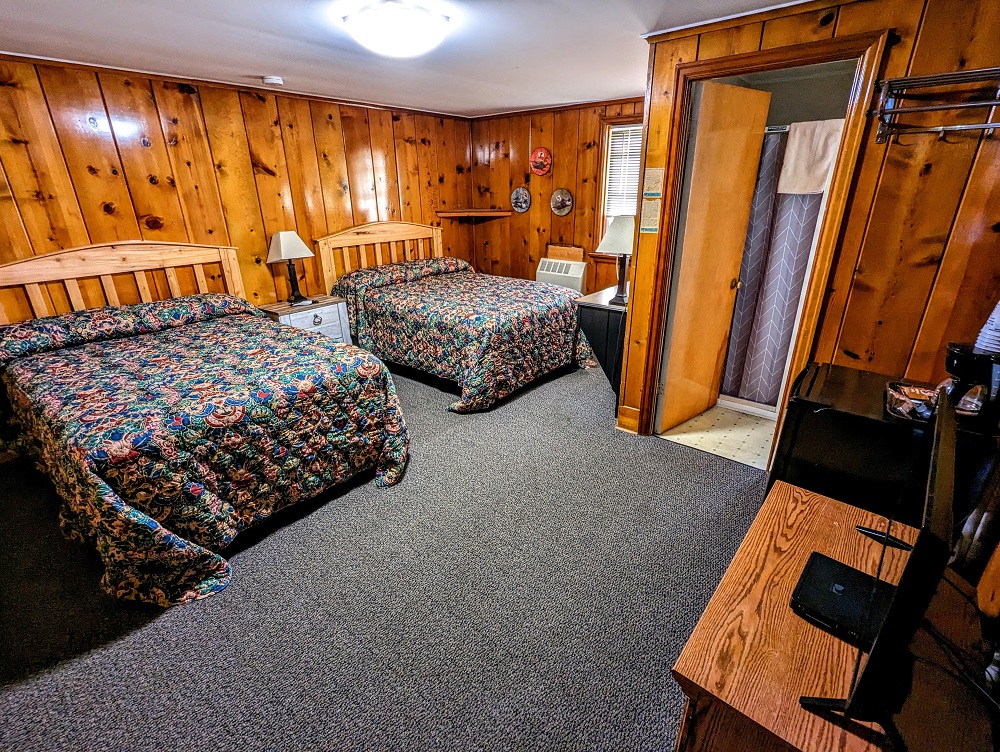 Our room at Norman's Motel in Orr, MN