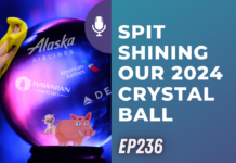a crystal ball with a cartoon pig and a microphone
