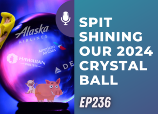 a crystal ball with a cartoon pig and a microphone