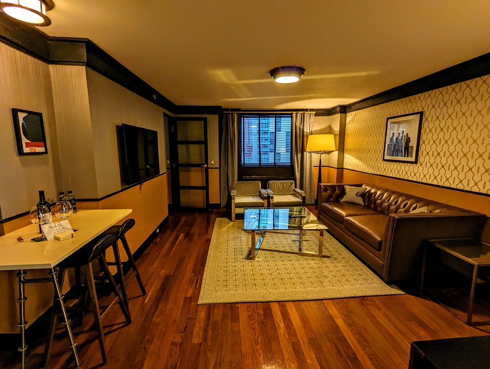 Thompson Gild Hall, NYC - 1 bedroom suite living room