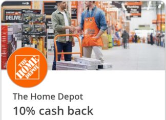 Home Depot Chase Offer 10% back