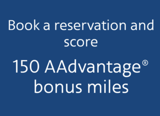 American Airlines AAdvantage Dining Open Table 150 Bonus Miles