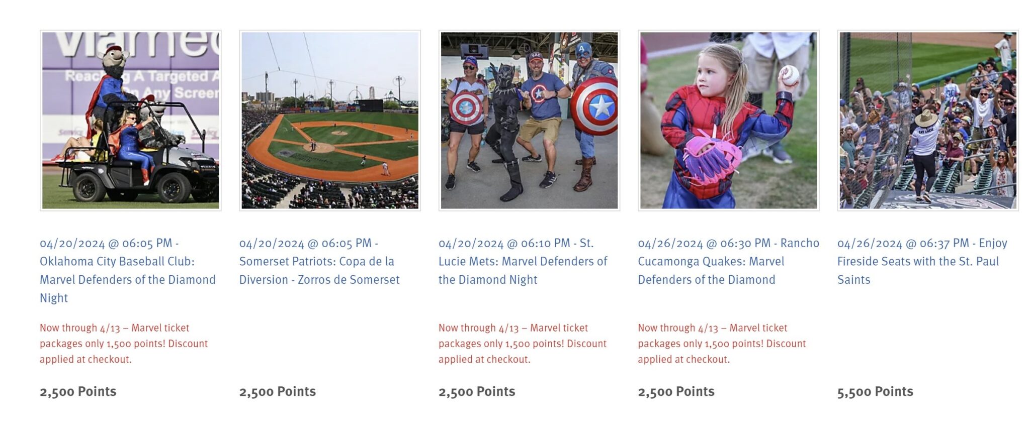 Wyndham offering Marvel-themed Minor League Baseball tickets for