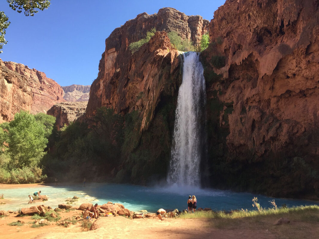 Havasu Falls from below