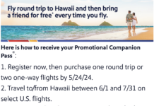 Southwest Hawaii Companion Pass promotion