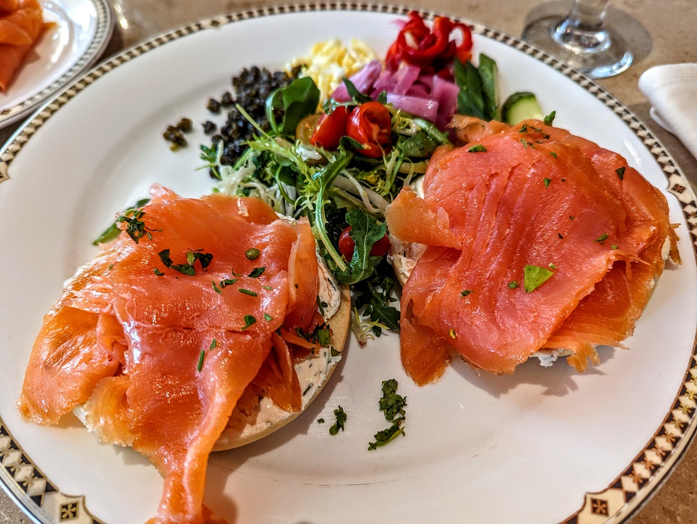 The Historic Davenport in Spokane, WA - Bagel & lox