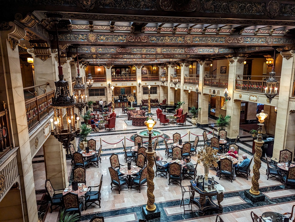 The Historic Davenport in Spokane, WA - Lobby seating