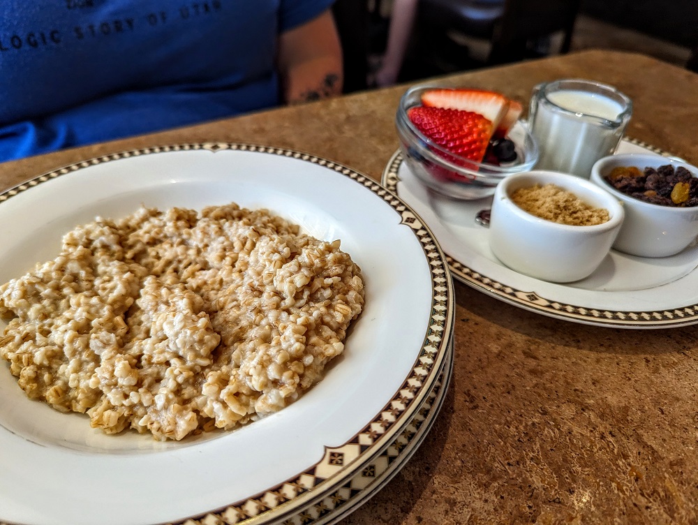 The Historic Davenport in Spokane, WA - Steel-cut oats