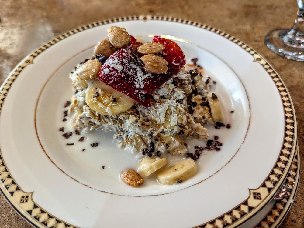 The Historic Davenport in Spokane, WA - Strawberry & banana cocoa muesli