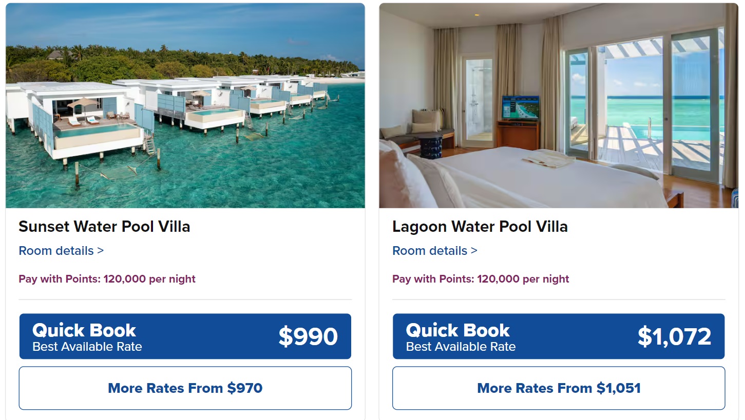 Amilla Maldives pricing