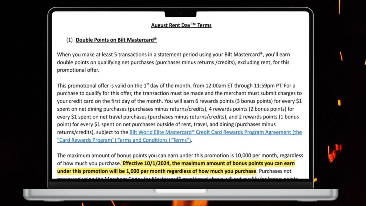 Big change to Bilt Rent Day: Double points only up to 1,000 bonus ...