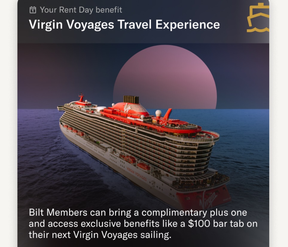 Bilt Rent Day Virgin Voyages