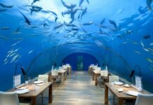 Conrad Maldives Rangali Island Ithaa Restaurant (image courtesy of Hilton)