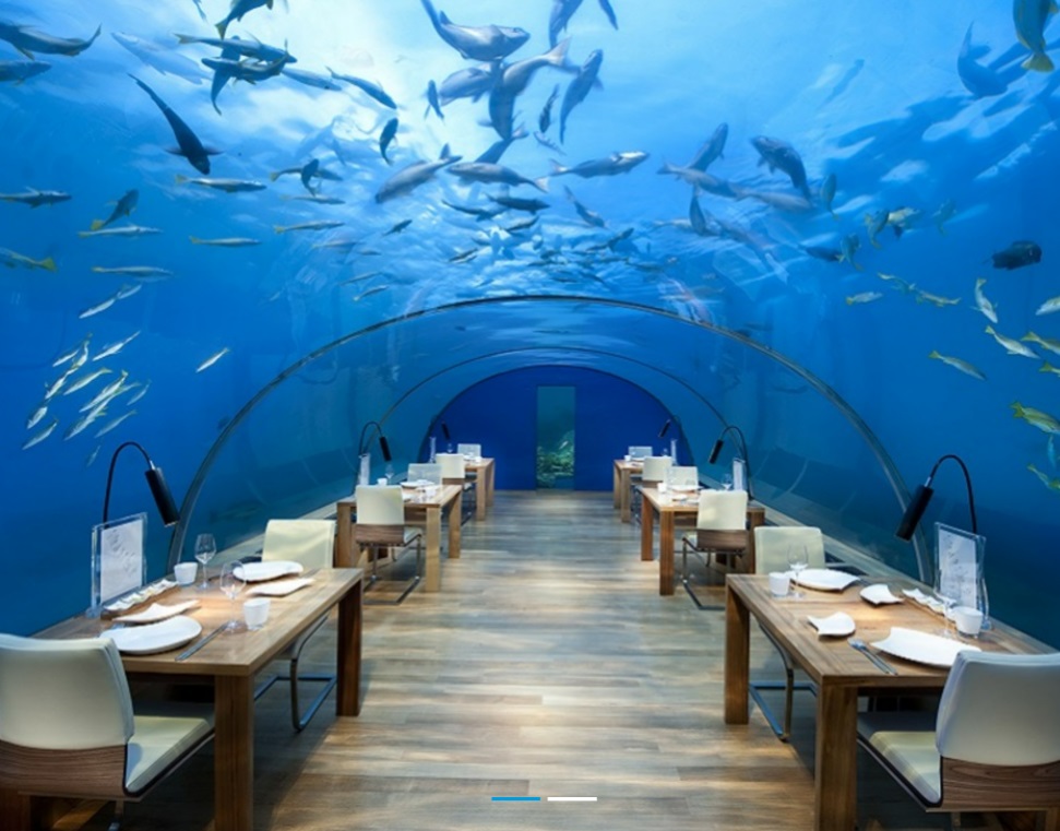 Conrad Maldives Rangali Island Ithaa Restaurant (image courtesy of Hilton)