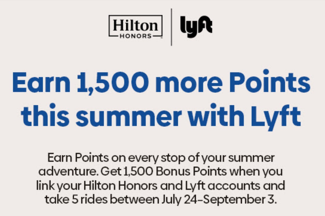 Hilton Lyft promo