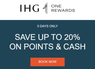 IHG One Rewards 15%-20% off Points + Cash