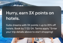 JetBlue Paisly 3x points on hotel bookings