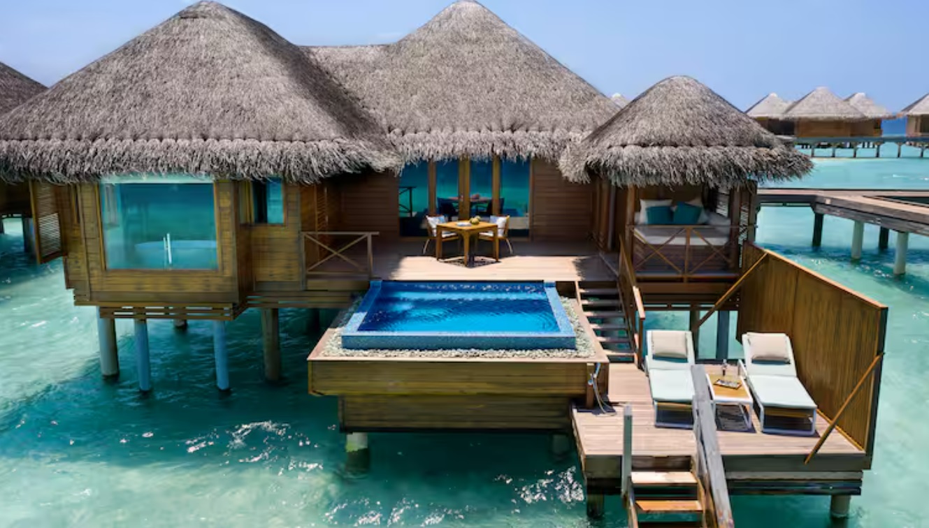 Lagoon Bungalow With Pool at Huvafen Fushi Maldives (image courtesy of Hilton)