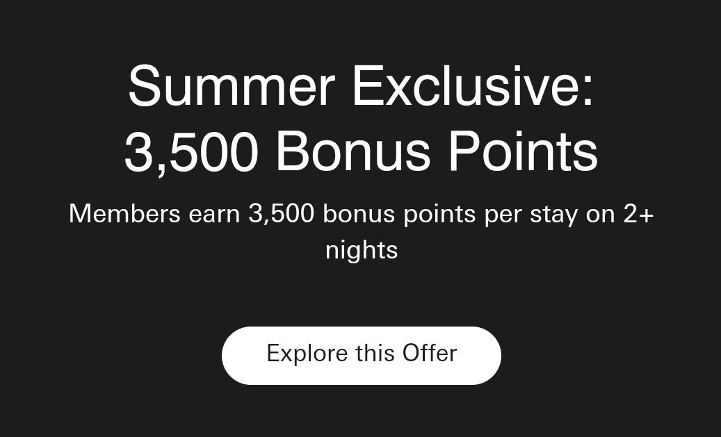 Marriott promo code M41 3,500 bonus points