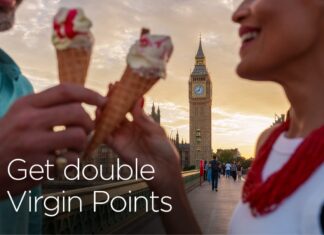 Virgin Atlantic double points promo London Big Ben