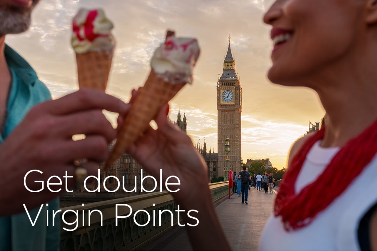 Virgin Atlantic double points promo London Big Ben