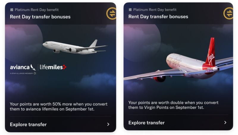 Bilt Avianca LifeMiles & Virgin Atlantic transfer bonuses