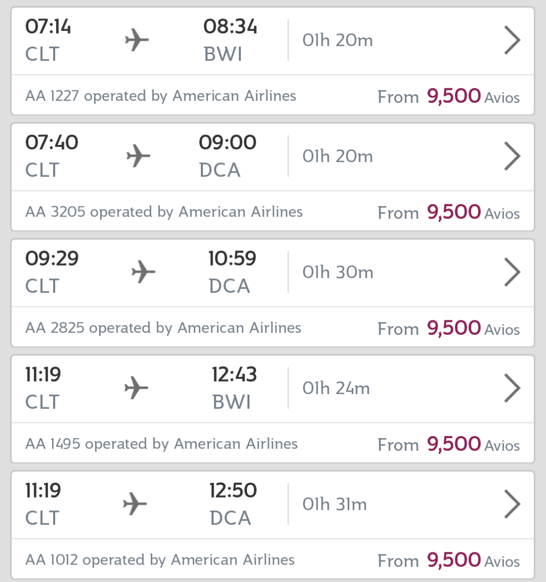 Another major devaluation, this time using Qatar Avios to book American ...