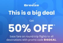 Breeze Airways promo code BIGDEAL