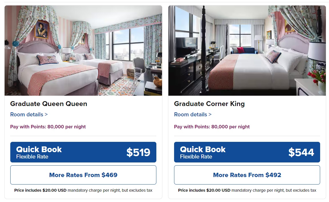 Graduate Hotels Nashville pricing